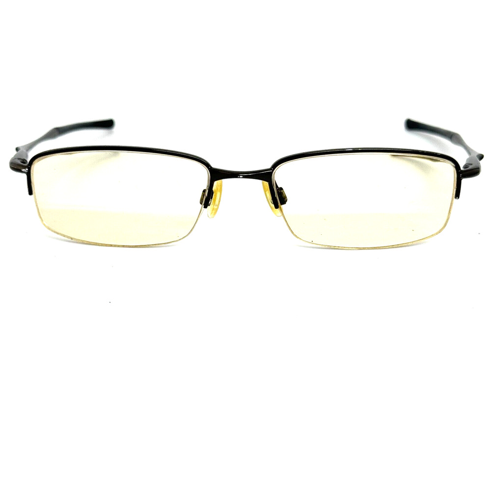 Oakley Clubface OX3102-0352 Pewter Brown Half Rim Eyeglasses Frames 52-17 H14071